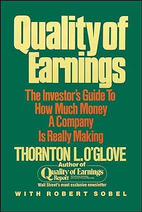 Quality of Earnings Paperback